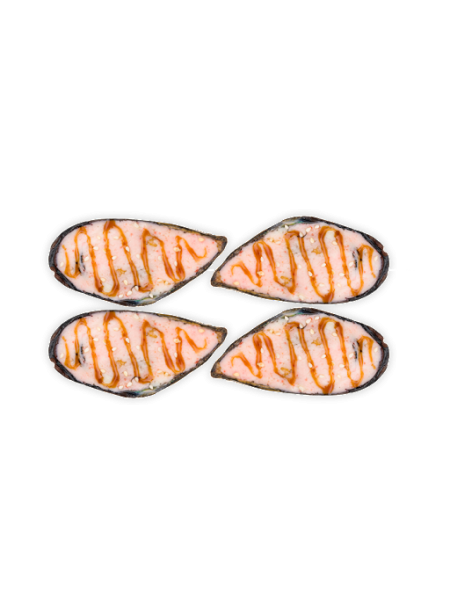 Мидии в створке лосось (300гр/уп)