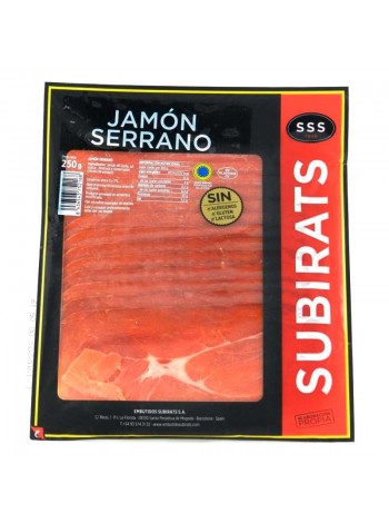 Купить 🐠 Хамон "Subirats Jamon Serrano"Испания"Нарезка 250 kg 🐡 качество ТОП⚡